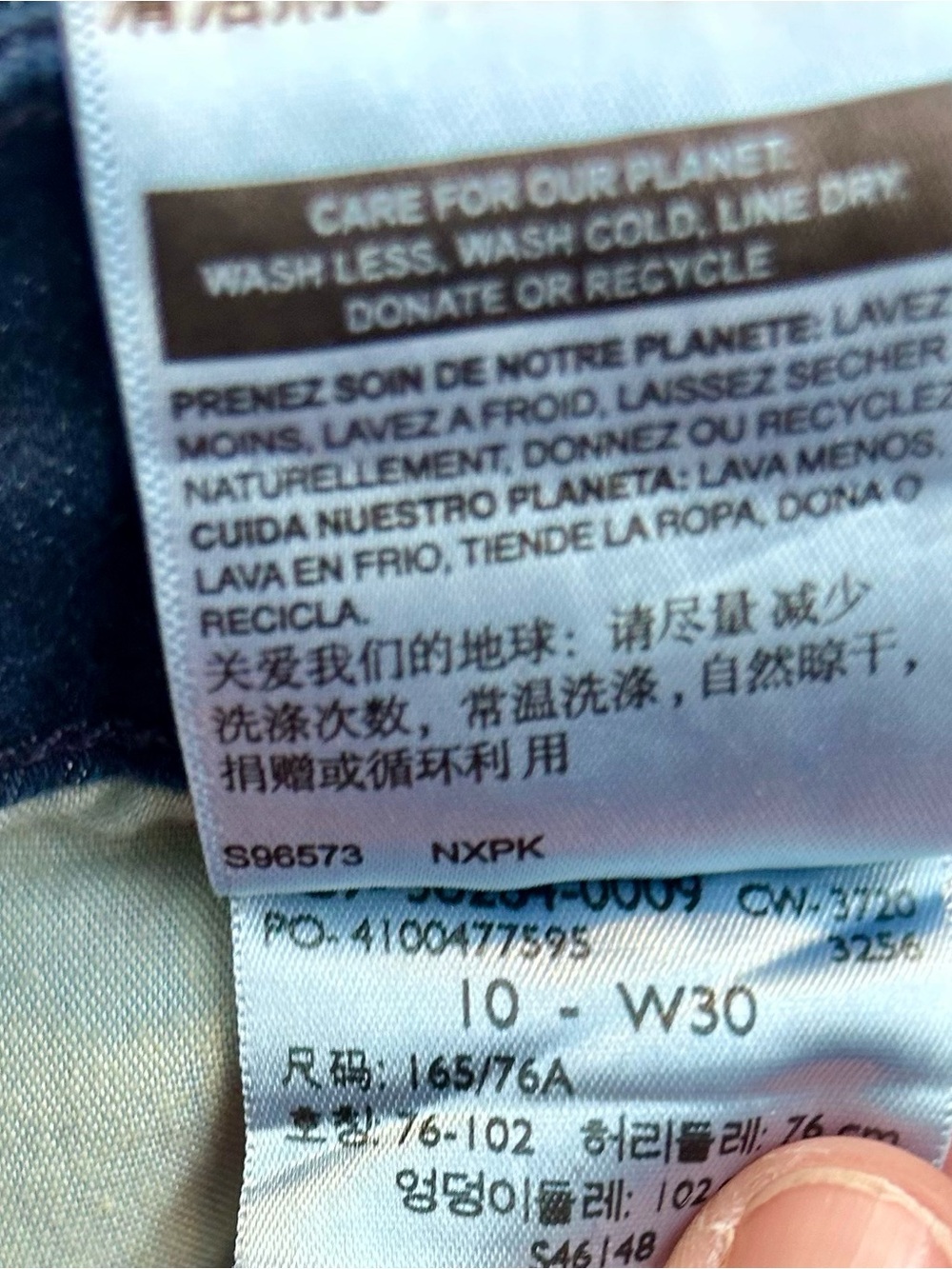 Signature by Levi Strauss Dark Blue Rolled Hem Denim Shorts - Picture 8 of 8